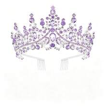 1 Set Birthday Ribbon Crown Set, Shiny Waistband, Sparkling Crystal Crown, Adult Women Birthday Gift, Suitable For Girls Birthday, Party Gift, The Best Gift For Her - Multicolor - View 20