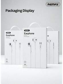 REMAX RM-702 Type-C/Lightning/3.5mm In-Ear Wired Headphones Stereo.Noise-Isolating.Volume Control Compatible With Apple Android Phones Tablets And Computers - View 6