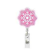 One Retractable Card Holder With Clips In Various Patterns (Including Snowflakes, Ice Cream, Christmas Trees, And Bells), Suitable For ID Card Holders, Doctor's Card Holders, Nurse's Card Holders, And Teacher's Name Tag Holders. - Multicolor - View 12