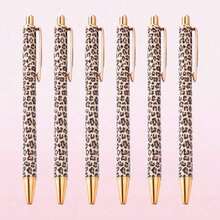 4pcs/Set Random Leopard Print Ballpoint Pens, Retractable Design, Multiple Patterns, Minimalist Printed Pens, Suitable For Weddings, Parties, Daily Use, Gifts, Perfect Valentine's Day Gift For Friends And Family - A - View 9