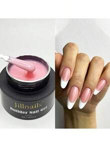Jillnails 50g Medium Gel Extension Glue, Suitable For Nail Extension, UV/LED Curing, Self-Leveling, Transparent Milky White - Multicolor - View 24