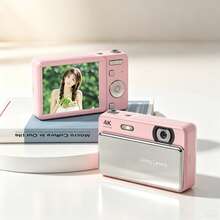 4K Sliding Digital Camera, 64MP Autofocus 16X Zoom, 2.8" IPS Screen LED Flash Multi‑Filters, Compact Portable Point & Shoot Cam For Students Travel Daily Use - View 2