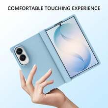 keshengtai Candy Color Phone Case, With Hinge Protection, Hard PC Back Plate Protective Phone Cover, Suitable For Samsung Galaxy Z Fold 8 - Baby Blue - View 5