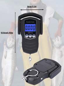 [High Quality]One Portable Handheld Scale, Multi-Functional Travel Scale, 50kg/75 Kg Capacity, Hanging Fishing Scale, Suitable For Family And Air Travel, With A Large Handle, Backlit LCD Display, And Weight Lock Function (AAA Batteries Not Include - Multicolor - View 7