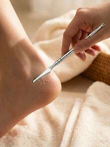 2pcs [Foot Repair Knife+Storage Box] Professional Stainless Steel Pedicure Knife And Dual-Ended Callus Remover - Precision Foot Care Tool For Dead Skin And Cuticle Maintenance - A - View 6