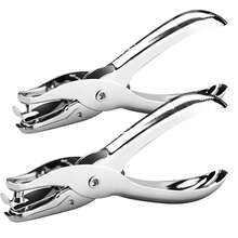1pc Single Hole Puncher, 6mm Diameter Round Hole Punch, Handheld Metal Punch Tool, Suitable For Crafts, Labels, Tickets, Paper Cards, Can Punch 6 Sheets Of Paper, Portable Single Hole Punching Tool, Suitable For Home, Office And School - A - View 1