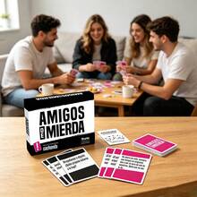 Amigos De Mierda Spanish Party Card Game Expansion Pack, Hilarious Adult Tabletop Game, Great Gift For Christmas, Game Party, Fun Social Game For Friends Gathering & Holiday Nights - Multicolor - View 9