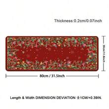 Christmas Red Persian Retro Style Large Mouse Pad Rubber Non-Slip Lock Edge Craft Desk Mat Suitable Gaming Office Accessories - View 13