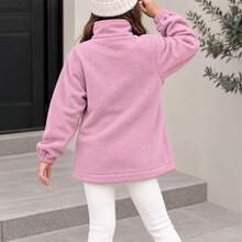 Sudadera Tipo Polar con Cierre | Niña | Suavidad y Calidez Todo el Día - Rosa - Ver 4