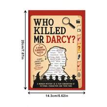 1pc Detective Mystery Game Themed Workbook, Suitable For Individual And Group Use, Paperback - Rectangle - View 2