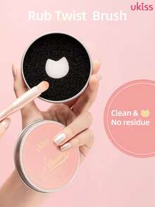 ukiss Makeup Brush Cleansing Sponge Box, Waterless Cleaning, Removes Excess Makeup Powder, High-Density Sponge, Double-Layer Design, Compact With Storage Box - 1 Piece - View 10