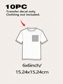 Personalized DTF Heat Transfer Stickers, Custom DIY Iron-On Decals For T-Shirts, Custom Iron-On Transfers, Back-To-School Season - Multicolor Transfer Film - View 17