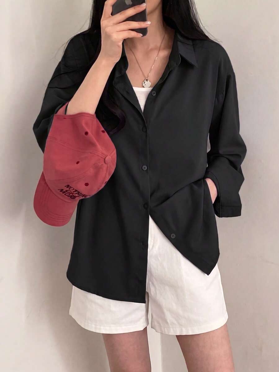 Women Blouses - Black - View 1