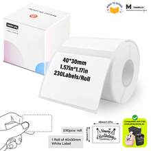 Marklife White Label Sticker, You Can Choose From A Variety Of Sizes, Suitable For P50/D100/M110/M220/M221/M120 Label Printer; Suitable For Quick Labeling, Ideal For Home/Office/Kitchen,Multi-Purpose Self-Adhesive Paper - View 15
