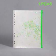 7pcs Multi-Color Thickened A4 File Bags, Transparent Plastic Waterproof Folder Bags, Large-Capacity Data Storage Bags, Contract Bags, Business Office Supplies, Student Test Papers, Stationery, Official Documents And Files Back To School - Multi-color - View 8