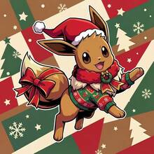 Asmodee Christmas Pokemon Keychain/Charm (Pikachu & Eevee) – Acrylic Backpack Accessory - Multi-color - View 15