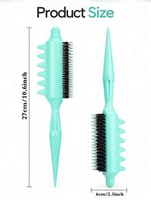 Curly Hair Styling Brush, Detangling Curl Brush With Sectioning Tail Design, Flexible Styling Tool For Wavy Coily Hair, Home Salon Use - Multicolor - View 6