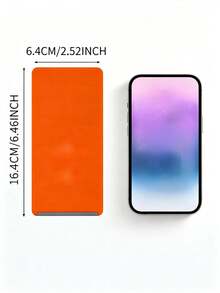 1pc Soft Silicone Phone Stand, Foldable Non-Slip Desktop Phone Holder, Adjustable Mobile Phone Stand, Compact Portable Phone Holder For Office Desk, Bedside Table, Travel, Orange & Black - Silicone Stand - View 9