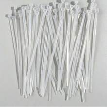 200pcs White Nylon Cable Ties, Multi-Purpose Ties Suitable For Gardening, Sealing And Cable Management, Including Fixing Electrical Wires, Highly Durable And Break-Resistant; Suitable For Indoor And Outdoor Use. - Multiple Styles - View 8