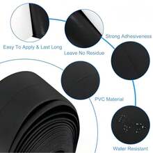1 Roll Waterproof & Mildew-Proof Toilet Sealing Tape, Self-Adhesive Sealing Strip For Kitchen & Bathroom, Bathroom Moisture-Proof, Kitchen Sink Decorative Joint Sticker - Black - View 4