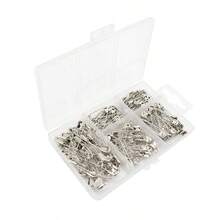 260/150/50/10pcs Multi-Size Metal Safety Pins, 5 Sizes (Includes 19mm, 27mm). Durable And Easy To Use. Suitable For Clothing Repair, Crafts, Document Organization, Decoration, Brooches, Badges And Keychains. Perfect For Daily Use, Valentine's Day And Weddings - Multicolor - View 11