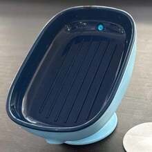 1pc Minimalist Premium Bathroom Soap Dish, Thickened Glossy Anti-Stain ABS Material, Suction Cup Base With Slanted Self-Draining Outlet Design, Non-Slip Quick-Dry Soap Storage Tray, Modern Washbasin Countertop Organizer, Suitable For Home Shower And Sink - Suction Cup Soap Dish - View 9