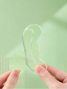 6pcs Transparent Soft Silicone Non-Slip Heel Pads, Suitable For High Heels; Thickened Half-Size Shoe Inserts, Used To Adjust Heel Fit For Shoes That Are One Size Too Large - Clear - View 10