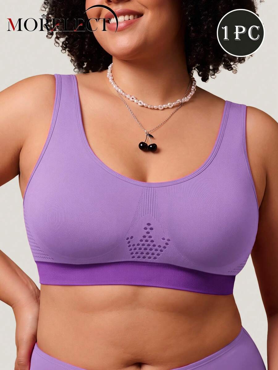 Morelect 1pc Seamless Padded Comfort Bra For Women, Everyday T-Shirt Bra With Support, Soft Daily Wear Invisible Wireless Bra | Birthday Gift