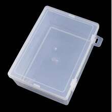 1pc Rectangular Transparent Plastic Fishing Tackle Storage Box, Jewelry Accessories Tool Organizer Box With Flip Lid, Transparent Plastic Box, Suitable For Electronic Components, Hardware Parts, Toy Parts, Suitable For Storing Small Items, Household Goods, Storage Organizer Box - Clear - View 7