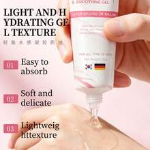 OTOU Moisturizing & Smoothing Gel, Perawatan Menenangkan Setelah Bercukur atau Waxing, Gel Pelembap Lembut yang Menenangkan Kulit, Cocok untuk Semua Jenis Kulit, 30g - Satu tube gel perbaikan (30g) - View 4