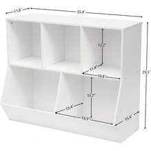 Kids Bookcases, Cabinets & Shelves - White - View 6