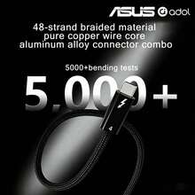 Kabel Data ASUS 240W Thunderbolt 4, Untuk USB C Tipe-C, Mendukung Transfer Data 40Gbps, Pengisian Cepat 240W, Mendukung Transmisi Audio/Video 8K/4K, Pengisian Cepat PD240W, Kompatibel dengan Kabel Data Pencermian Layar Macbook dan 17 ProMax - View 6