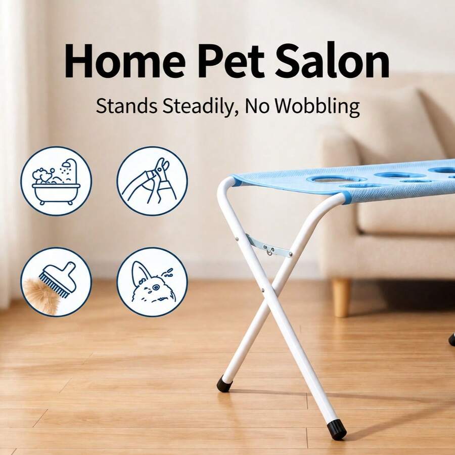 Breathable Mesh Pet Bathing Hammock, Foldable Cat & Dog Grooming Restraint Hammock, Pet Grooming Cleaning Tool For Hair Trimming, Blow Drying, Nail Clipping - one-size - View 1