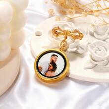 Custom Photo Lapel Pin For Groom Wedding Gift Custom Photo Boutonniere Lapel Pin Wedding Memorial Pin Wedding Keepsake For Groom Gift - Multicolor - View 10