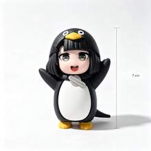 "Gugugaga" Cute Penguin Funny Small Figurine, Quirky Desktop Decor Ornament, Cartoon Game Lover Gift - Multicolor - View 11