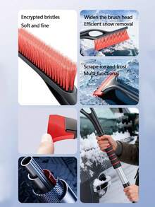 1pc Car Snow Shovel, Extendable Snow And Ice Scraper, Multi-Function Snow Removal Tool, Long Handle Snow Scraper, Non-Scratch Car Paint - A - View 6