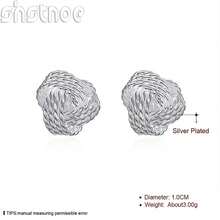 925 Sterling Silver Plated Earrings High Quality For Women Exquisite Student Girlfriend Jewelry Accessories Wedding Fashion Gift - Silver - View 7