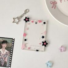 K-Pop Colorful Star Pendant Photocard Sleeve, Transparent 3 Inch Photocard Display Protective Case, Hard Card Holder - Multicolor - View 13