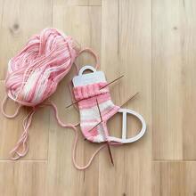 1pc Plastic Sock Knitting Support Frame, Handmade Knitting Assistant Frame, DIY Sock Knitting Tool, Knitting Enthusiast Project Helper, Beginner Sock Knitting Accessory, Home Craft, Christmas And Holiday Handmade Gift Making - Multiple Styles - View 4