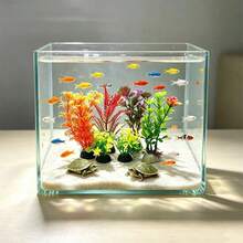 Artificial Flowers For Fish Tank, Aquarium Plants, Fish Tank Plants, Artificial Aquarium Fish Tank Decoration Plants, Plastic Water Plants Fish Tank Decoration - Happy Aquarium - View 1