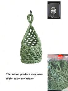 Handmade Woven Hanging Basket, Bohemian Style Wall Hanging Storage Net, Handmade Bohemian Home Decor, Decorative Wall Hanging Storage Bag, Suitable For Storing Small Items - Multicolor - View 18