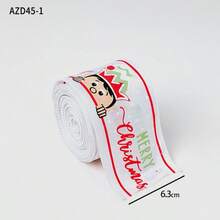 1pc Christmas Decoration Ribbon With Cedar Pattern Print, Bowknot Binding Ribbon, Christmas Decor Satin Ribbon, Holiday Colorful Ribbon - Multicolor - View 12