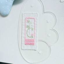 Bookmark thêu hoa hồng hồng lãng mạn, đánh dấu trang bằng vải organza trong suốt, hình trái tim và cửa sổ dễ thương, quà tặng đọc sách phù hợp cho học sinh - A - Xem 10