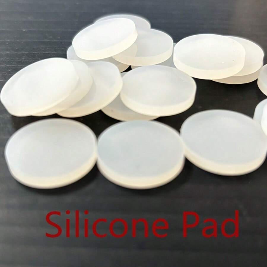 20PCS Thick Solid Silicone Pads, Anti-Slip Anti-Collision Silicone Gaskets, Cuttable Wear-Resistant Silicone Blind Plugs, 3mm Thickness - A - View 1