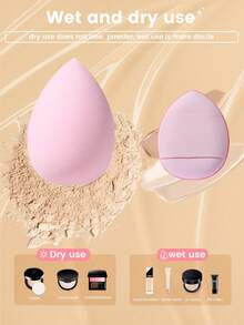5pcs/1pc Makeup Sponge Set, Velvet Powder Puff, Concealer Sponge, Makeup Powder Puff, Makeup Sponge, Makeup Tools, Mixed Beauty Sponges For Perfect Application Of Liquids, Creams And Foundations, Multi-Color Makeup Sponges, Non-Latex Dry/Wet Dual-Use Foundation, For Face Concealer Makeup, Velvet Triangle Powder Puff, Beauty Sponge, Makeup Sponge, Makeup Powder Puff - Pink - View 7