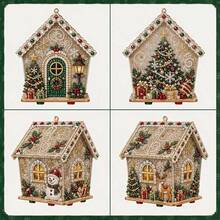 1pc DIY House Christmas Pearl Diamond Painting Kit, Christmas Pearl Beads Handmade Art, Suitable For Adults & Beginners, Diamond Rhinestone Painting Set, Handmade Home Decor Gift - Multiple Styles - View 10
