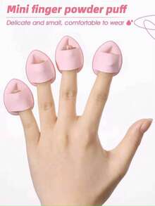 10Pcs Light Pink Teardrop Makeup Sponges, Ultra Soft Synthetic Cosmetic Sponges For Liquid Foundation, Cream & Powder, Multipurpose Applicators For Daily Facial Makeup - Pink - View 11