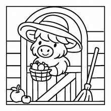 1pc Highland Cow Coloring Book, Adorable Fluffy Scottish Cow Farm Scenes, Relaxing Anti-Anxiety Coloring Sheets For Beginner - Multiple Styles - View 9