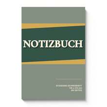 German Notizbuch Writing Notebook, 260 Pages, 145 X 210 Mm A5-Style Minimalist Color Block Journal For Note Taking, Study, Class Notes, Meetings, Office, School, Daily Writing, College, Work, Back To School Stationery, Student & Office Supplies - 260 Pages – German Notizbuch - View 1