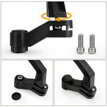 2 piezas Espejos retrovisores para motocicleta, 8mm/10mm Espejos retrovisores universales para scooter y bicicleta eléctrica, Espejos retrovisores laterales para bicicleta eléctrica, Espejos retrovisores de - A - Ver 8